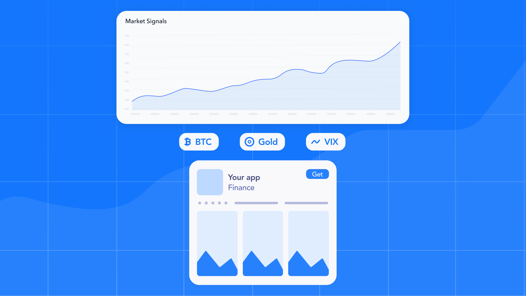 React to cryptocurrency, Gold, and VIX moves with MobileAction’s automations