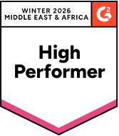 g2 winter high performer in middle east and africa badge