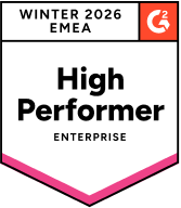 g2 winter high performer badge