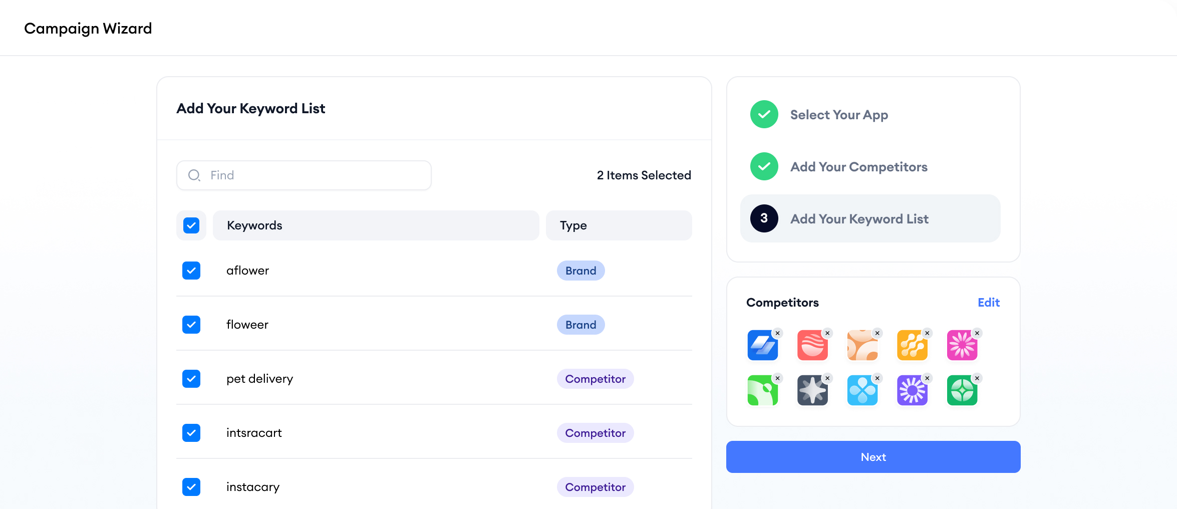 apple search ads dashboard