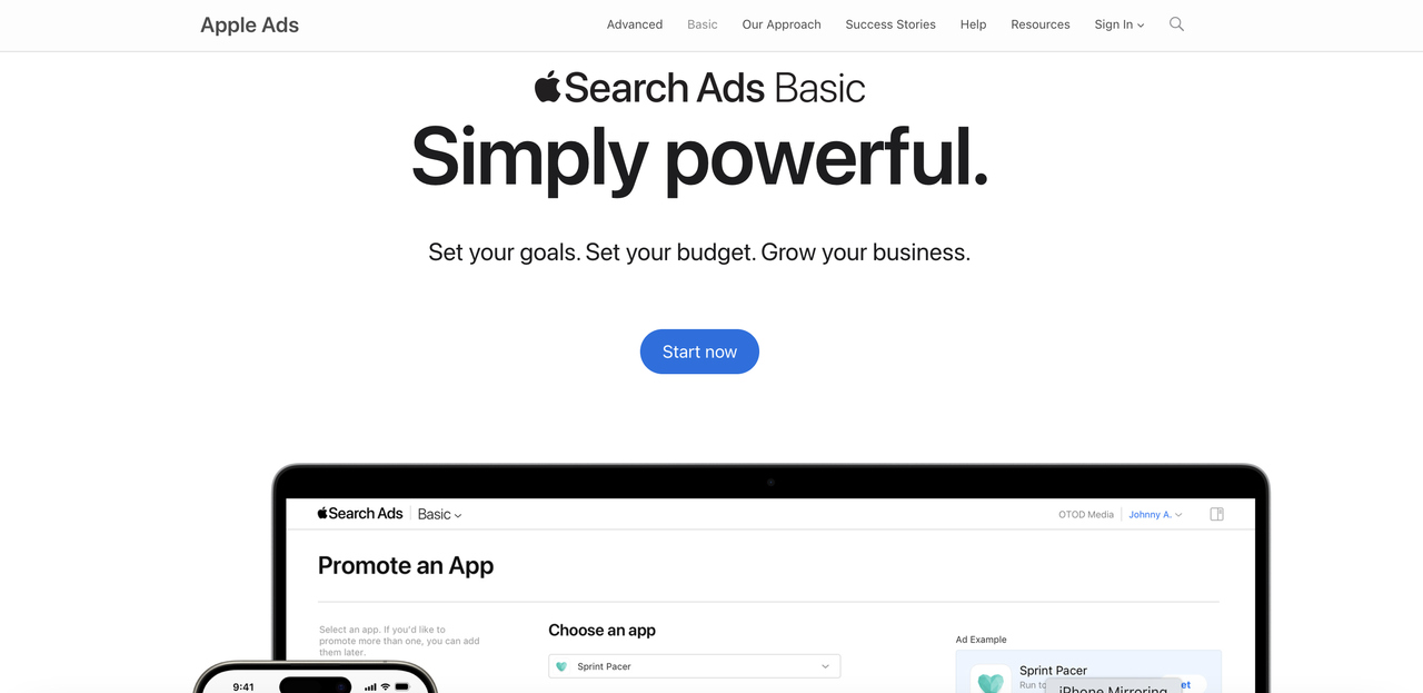 apple search ads basic