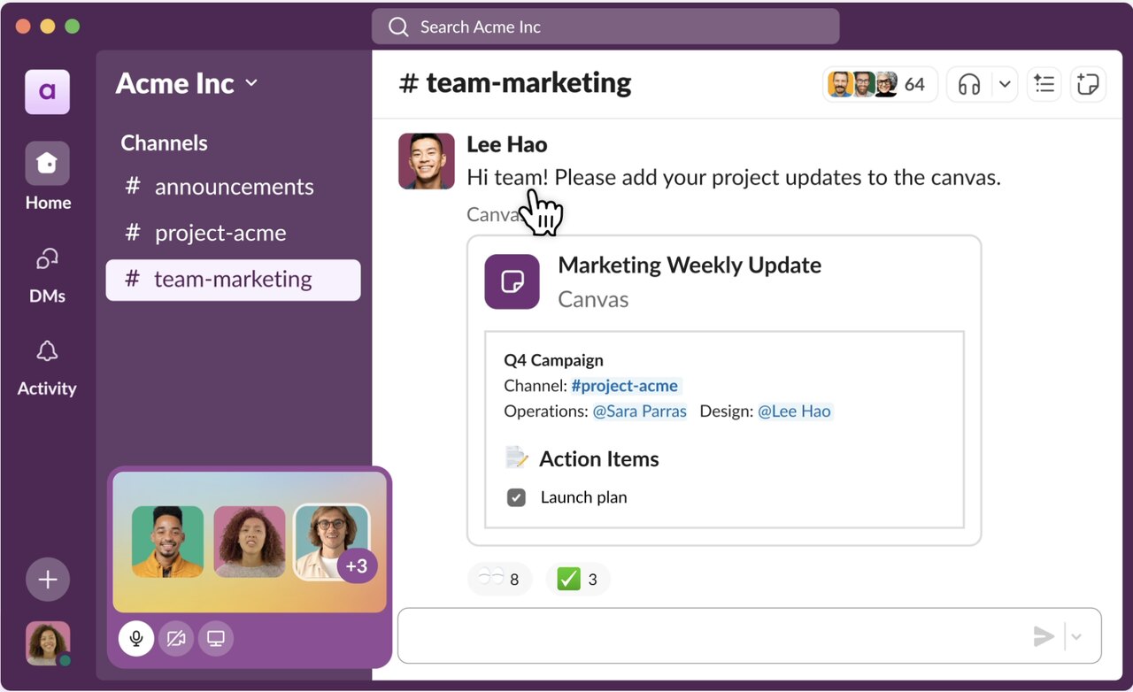 slack onboarding example 