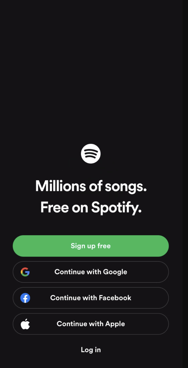 spotify onboarding example 