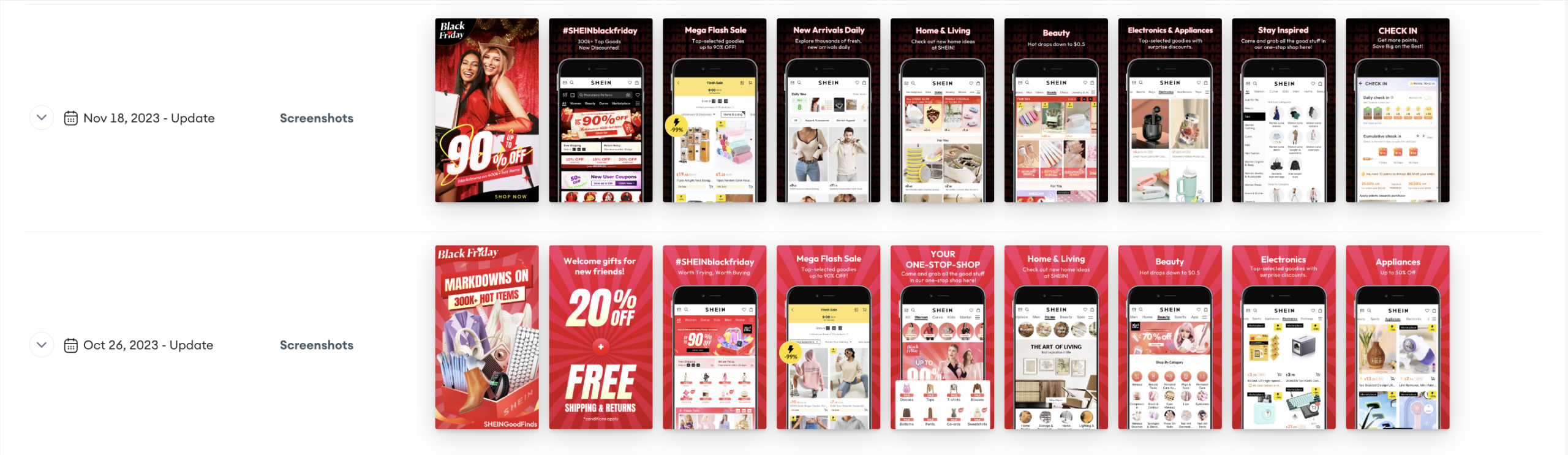 Black Friday Shein App Updates