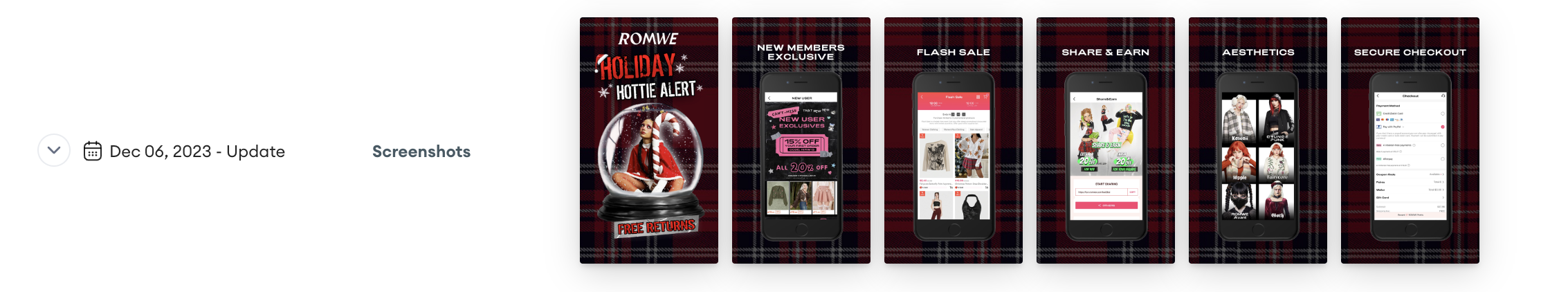 Christmas App update