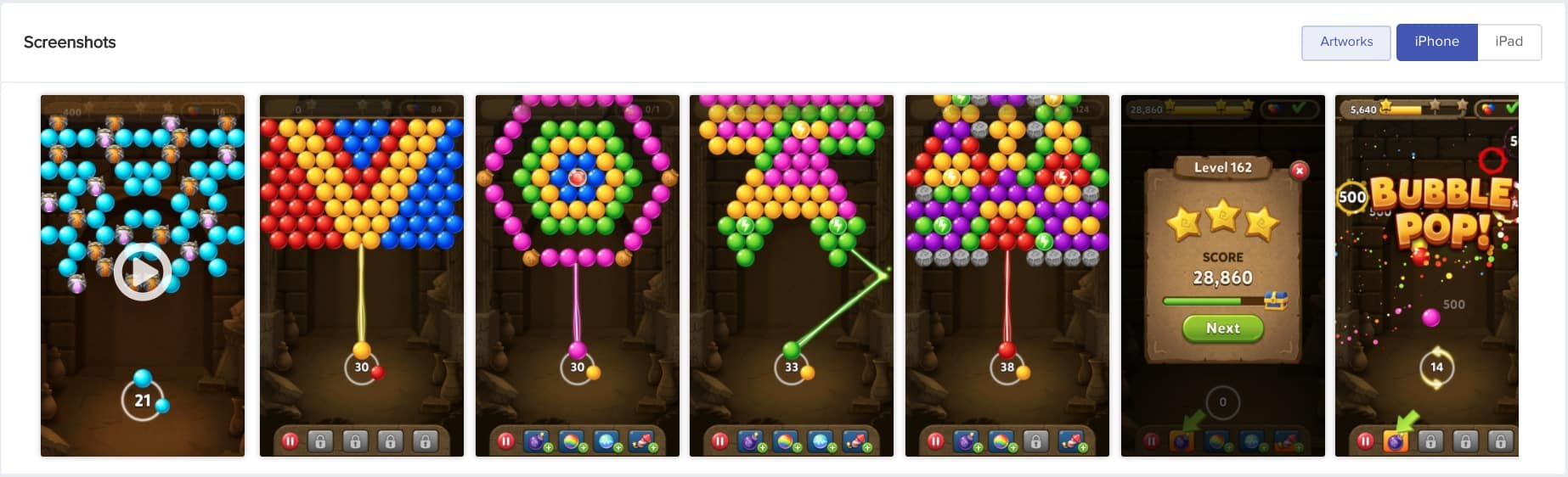 bubble screenshot