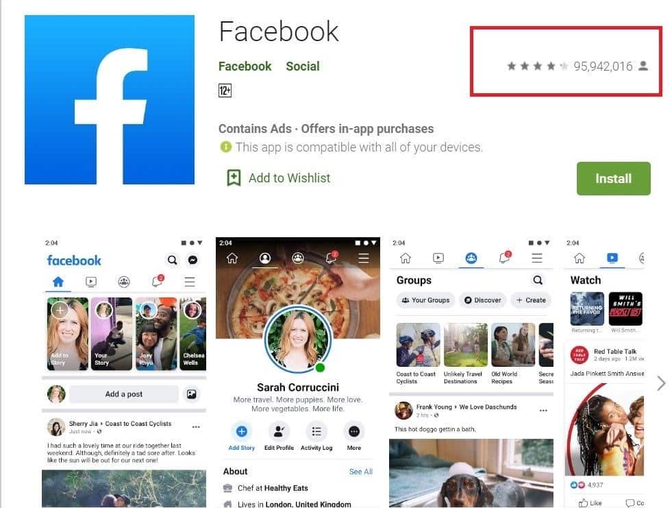 facebook ratings
