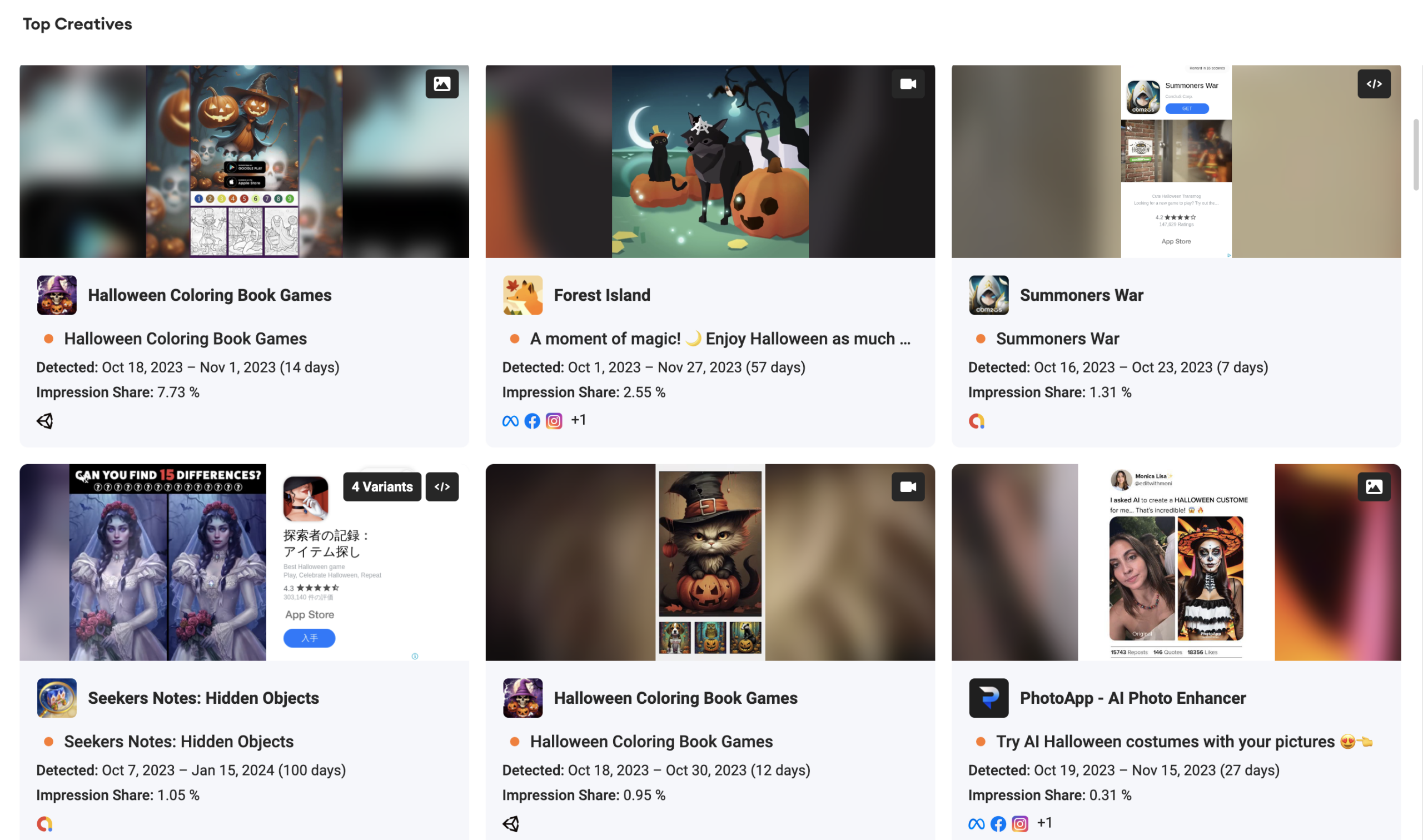 halloween ad creatives