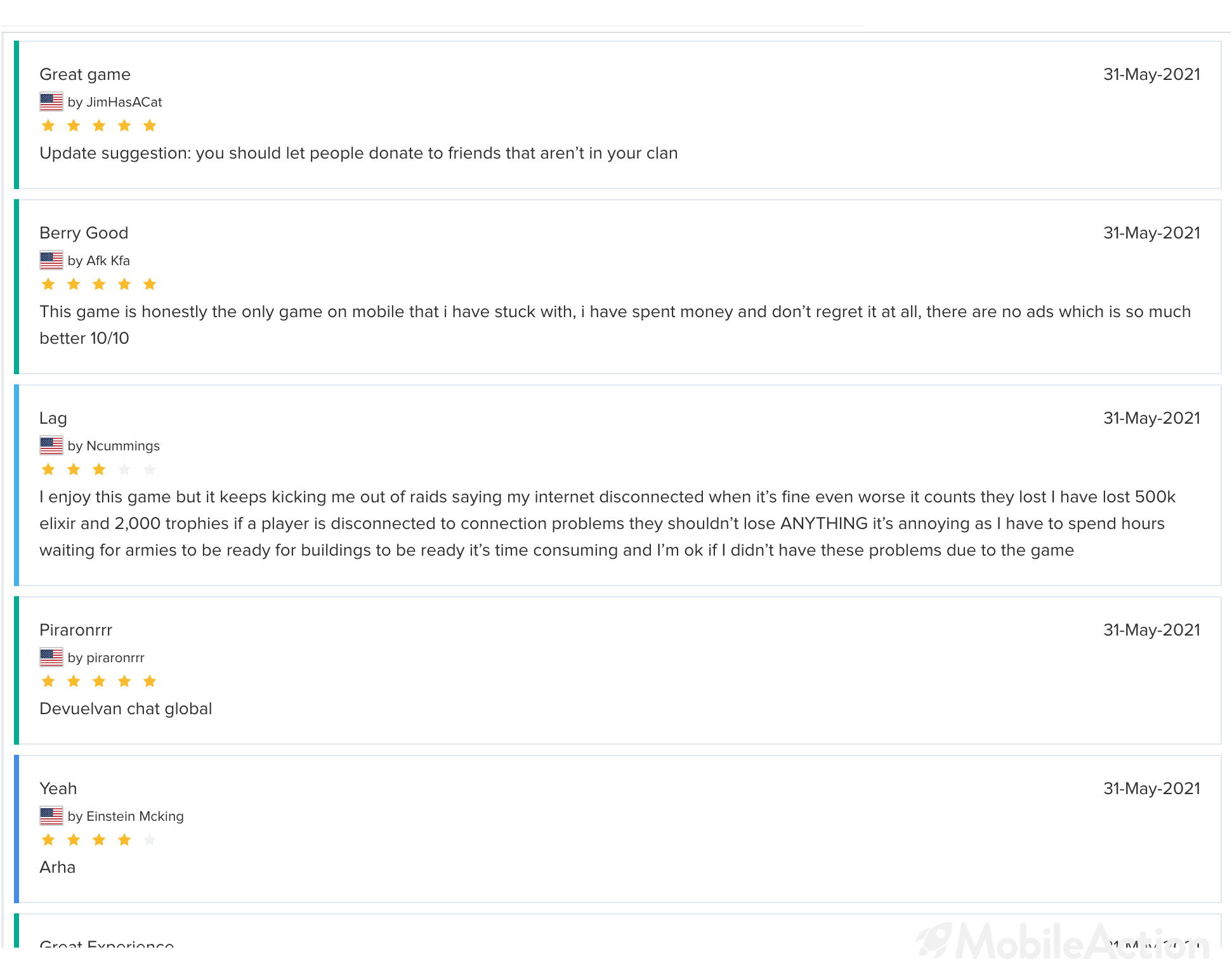 reviews ratings clash of clans