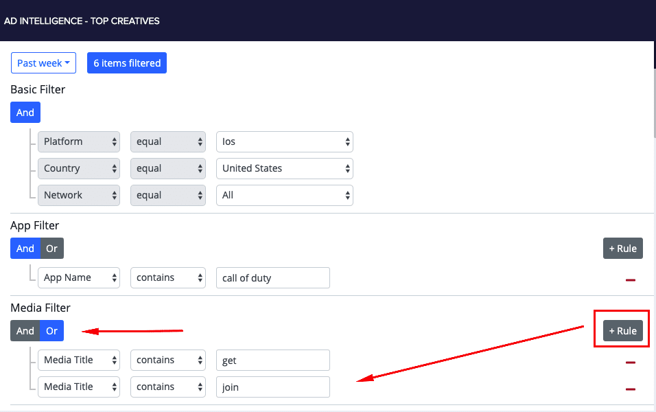 top creatives query builder 1